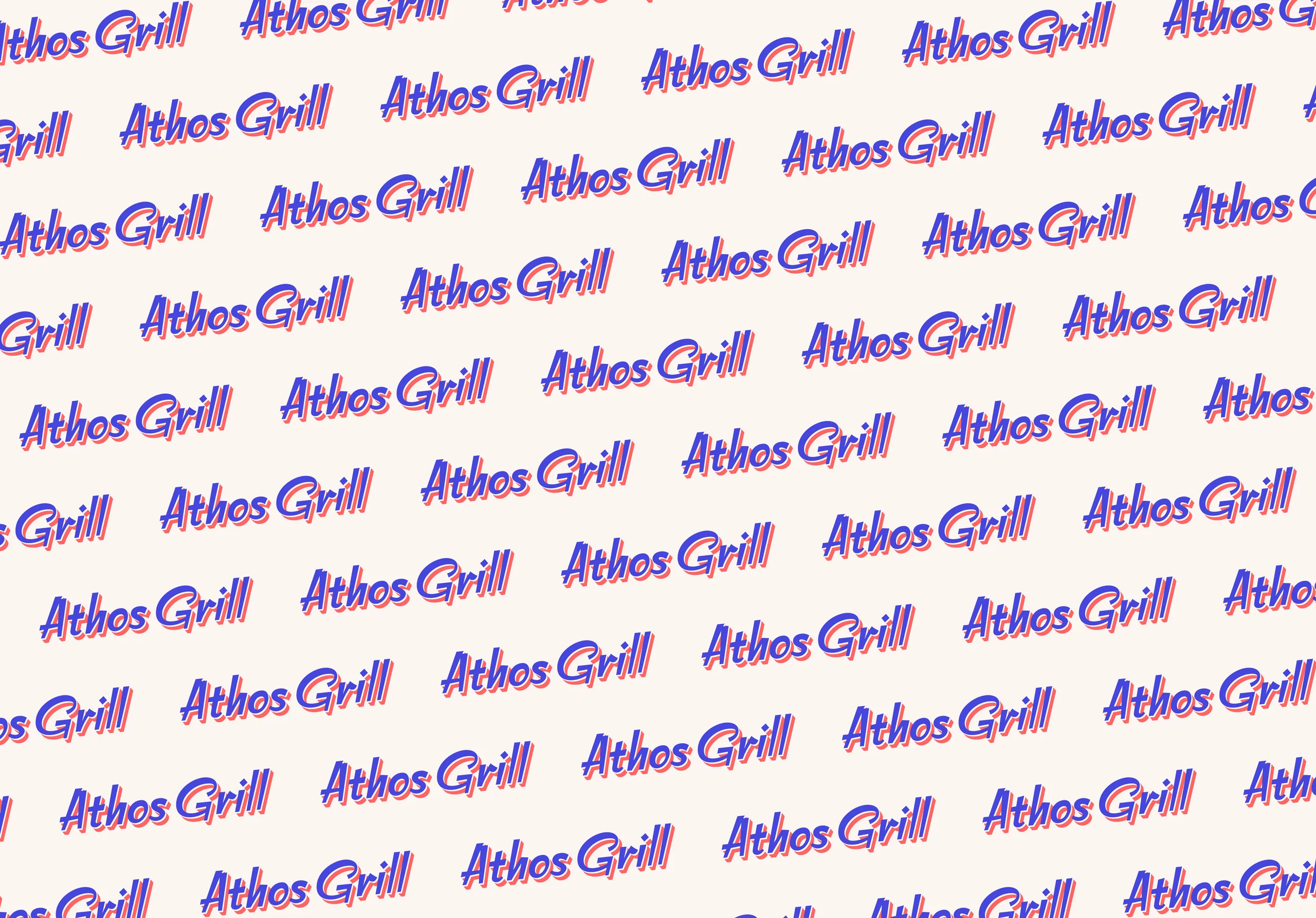athos grill – Musterflaeche aus der Wortmarke