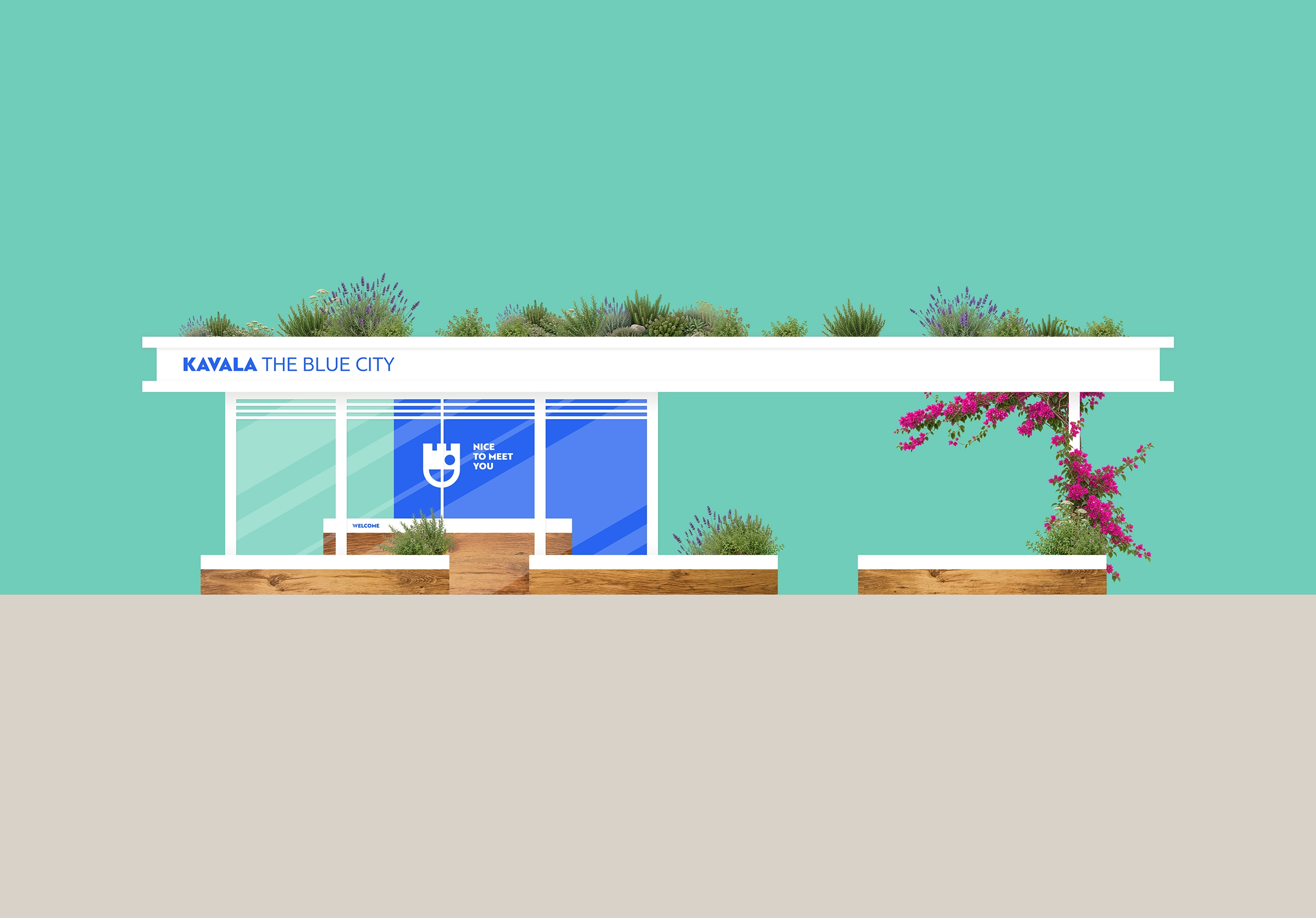 visit kavala – tourist information pavilion, wide view